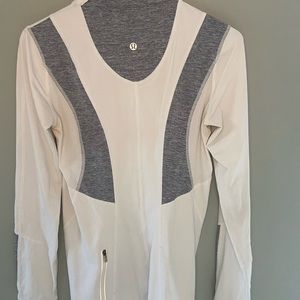 Lululemon white quarter zip